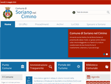 Tablet Screenshot of comune.sorianonelcimino.vt.it